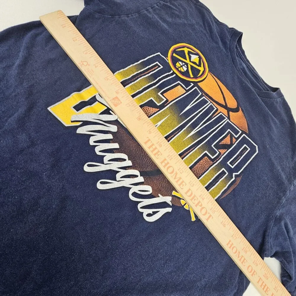 Fanatics Denver Nuggets T Shirt Men's Large Navy NBA Basketball Graphic Tee